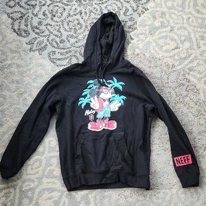 NEFF X Disney Men’s South Beach Mickey Hoodie Black Medium